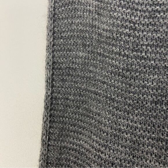 Men’s Gray Knit Wool Blend Scarf Contemporary Hipster Office Work Unisex OS - Picture 7 of 9